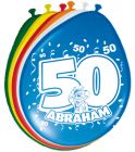 50 Jaar Abraham Ballonnen - 8 stuks