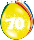 70 Jaar Ballonnen - 8 stuks