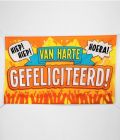 Gevelvlag XXL -Van harte Gefeliciteerd