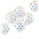 Ballonnen Stippen Pastel - 6stk