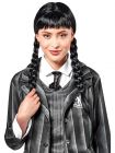 Addams Family Wednesday Licentie Pruik