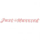 Bruiloft Rozen Letterslinger Just Married