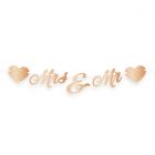 Bruiloft Rosé Goud Letterslinger Just Married