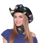 Zwarte Cowboy Hoed Lippen