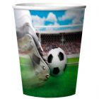 Voetbal Bekers 3D - 4 stuks