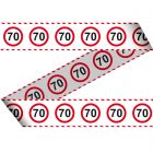 70 Jaar Afzetlint Verkeersbord - 15 meter