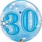 30 Jaar Bubbles Ballon Blauw 56cm