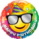 Happy Birthday Folieballon Smiley 46cm