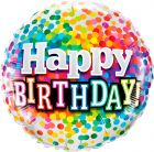 Happy Birthday Confetti Folieballon 46cm