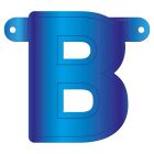 Blauwe Banner Letter B