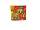 Vrolijke Happy Birthday Servetten 16 stuks