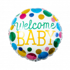 Welcome Baby Gestipte Folieballon - 45cm