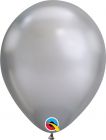 Zilverkleurige Chroom Ballonnen 28cm - 100 stuks