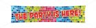 Spandoek Birthday Blocks The Party is Here - 180 x 40 cm