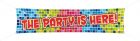 Spandoek Birthday Blocks The Party is Here - 180 x 40 cm