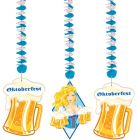 Oktoberfest Bierpullen Hangdecoratie - 3 stuks