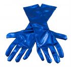 Handschoenen metallic blauw