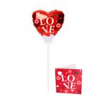 Wensballon Rood Love - 15cm