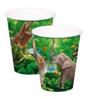 Safari Party Bekers 250ml - 8 stuks