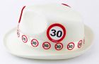 30 Jaar Verkeersbord Trilby Hoed Wit 