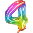 Folieballon Yummy Gummy Rainbow - Cijfer 4