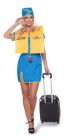 Blauw Stewardess Kostuum 3-delig