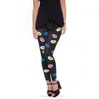 Zwarte Legging Lippen