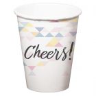 Cheers Parelmoer Bekers 250ml - 6 stuks