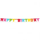 Happy Birthday Feest Letter Banner 