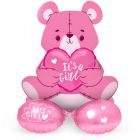 Folieballon It's a Girl op Standaard - 61cm