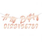 Letterslinger Happy Birthday Lush Blush - 1mtr