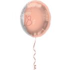 Folieballon Elegant Lush Blush 18 Jaar - 45cm Ballonpost