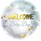 Folieballon Welcome Baby Boy - 45cm