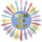 Folieballon Stripes You're the Best - 45cm