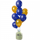 Helium Tank met Elegant True Blue 18 t/m 80 Jaar Ballonnen - 24