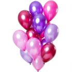 Ballonnen set merry berry pink metallic mix - 15stk