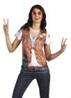 Hippie T-shirt Fotorealistisch Dames