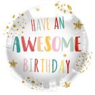 Folieballon Have an Awesome Birthday Retro - 45cm