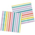 Servetten Pastel Stripes - 20stk