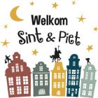 Welkom Sint en Piet Raamsticker