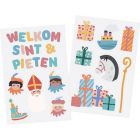 Raamstickers Sint & Pieten