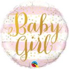Folieballon Baby Girl Stripe - 45cm