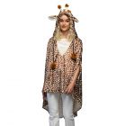 Pluche Poncho Giraffe