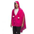 Pluche Poncho Flamingo