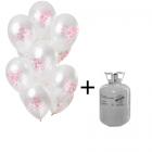 Helium Tank met Love is in the Air Ballonnen - 12stk