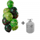 Helium Tank met Camouflage Army Ballonnen - 12stk