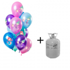 Helium Tank met Zeemeermin Ballonnen - 12stk