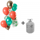 Helium Tank met Tropical Gem Ballonnen - 12stk