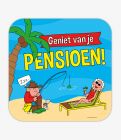 Huldeschild Cartoon Pensioen 