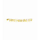 Letterbanner You Did It